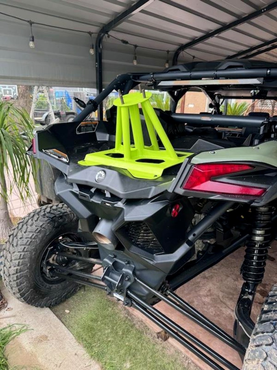 UTV part with neon coating